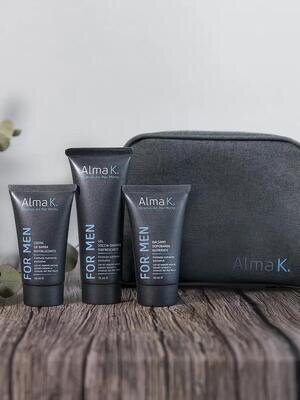 Набір Alma K. For Men Recharge дорожній (гель для душу 75 мл + крем для гоління 40 мл + бальзам після гоління 40 мл)