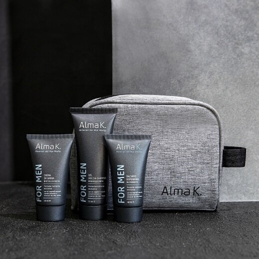 Набір Alma K. For Men Recharge дорожній (гель для душу 75 мл + крем для гоління 40 мл + бальзам після гоління 40 мл)