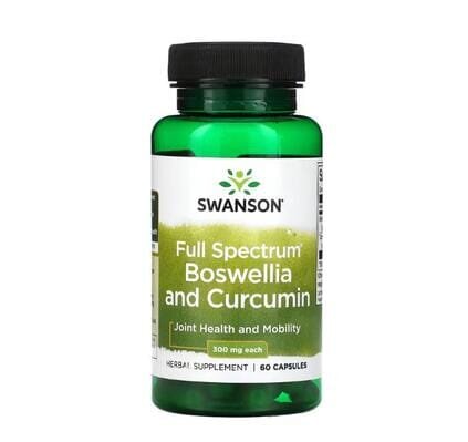 Босвелія з Куркуміном Swanson Boswellia & Turmeric, 60 капсул