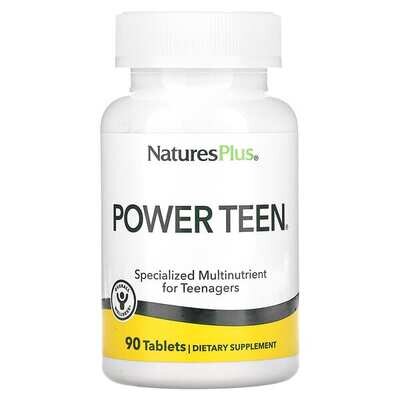 Мультивітаміни для підлітків Nature's Plus Source of Life Power Teen, 90 таблеток