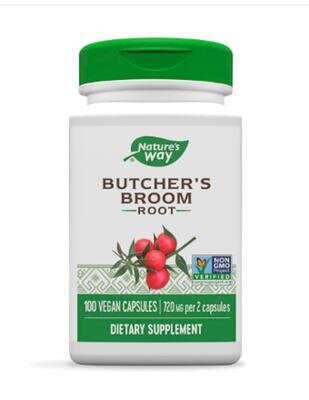 Іглиця шипувата корінь Nature's Way Butcher's Broom 720 мг, 100 капсул