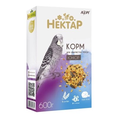 Корм для хвилястих папуг Лорі Нектар Юніор, 600 г