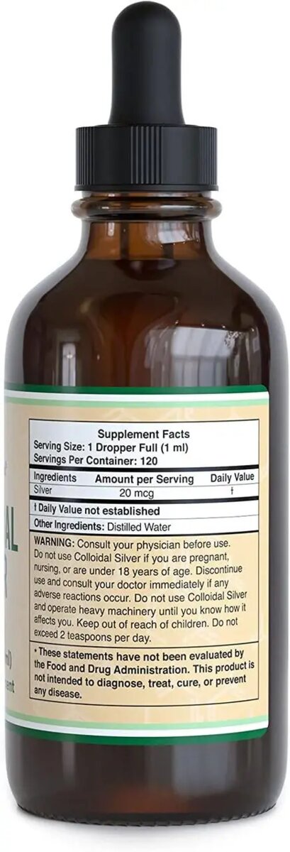 Колоїдне Срібло Double Wood Colloidal Silver, 120 мл