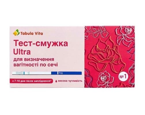 Тест-смужка Ультра Табула Віта для визначення вагітності (UH1T), 1 штука