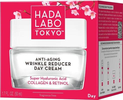 Крем для обличчя Hada Labo Tokyo Red проти зморшок денний, 50 мл