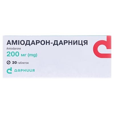 Аміодарон-Дарниця таблетки по 200 мг №30 (10х3)
