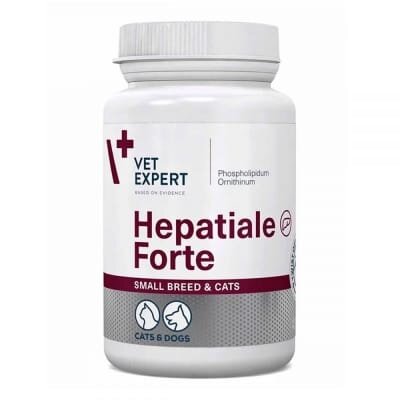 Гепатіалє форте VetExpert Hepatiale Forte для собак дрібних порід та котів, 40 капсул