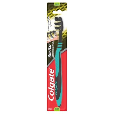 Зубна щітка Colgate Зиг Заг, Деревне вугілля, 1 штука