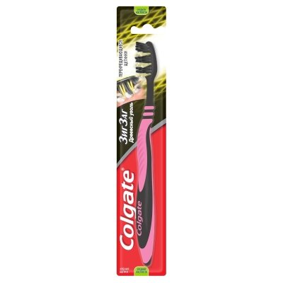Зубна щітка Colgate Зиг Заг, Деревне вугілля, 1 штука