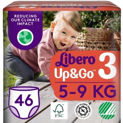 Підгузки-трусики Libero Up&Go розмір 3, 5-9 кг, 46 шт