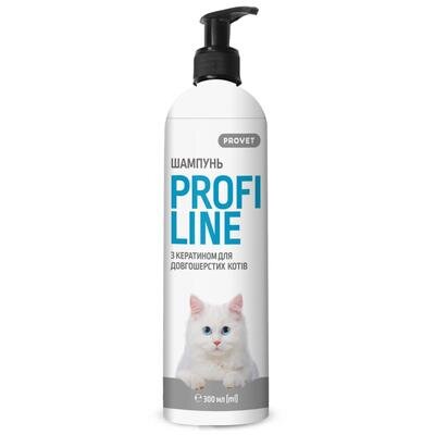 Шампунь ProVET Profiline PR242203 з кератином для довгошерстих котів, 300 мл