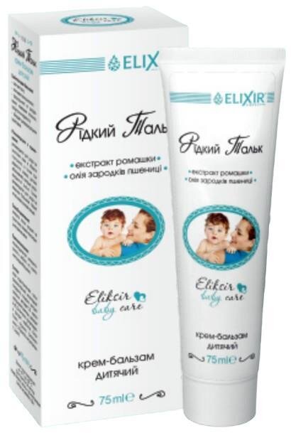 Крем-бальзам Рідкий тальк Elixir, 75 мл