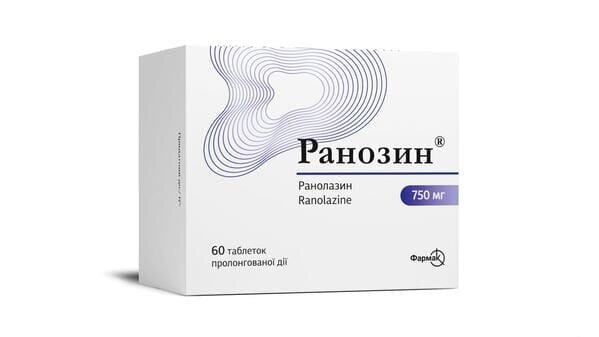 Ранозин таблетки прол./д. по 750 мг №60 (10х6)