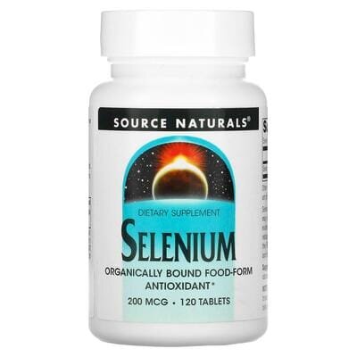 Селен Source Naturals Selenium 200 мкг, 120 таблеток