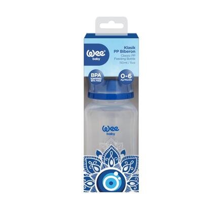 Пляшечка для годування Wee Baby Classic PP Evil Eye (268) 0-6 місяців, силіконова соска №1, 150 мл
