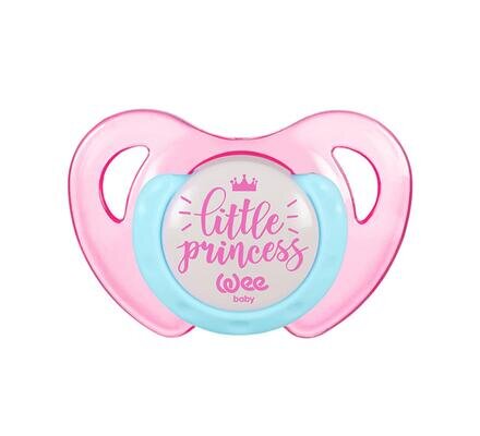 Пустушка силіконова Wee Baby Butterfly №2 ортодонтична тританова 6-18 місяців, 1 шт