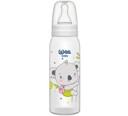 Пляшечка для годування Wee Baby Classic PP, силіконова соска №1, 250 мл