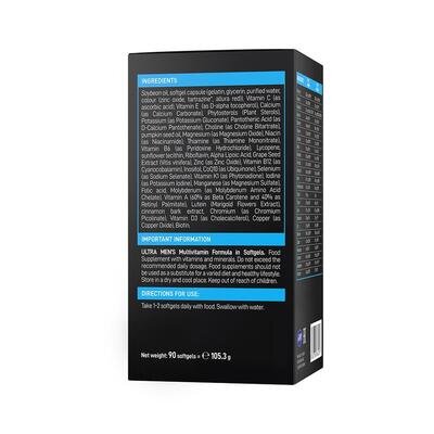 Мультивітамінна формула для чоловіків VPLab Ultra Men's Multivitamin Formula, 90 гелевих капсул