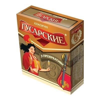 Презервативи латексні Гусарські класичні, 3 штуки