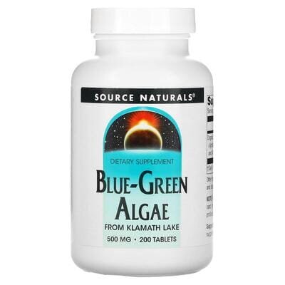 Синьо-зелені водорості Source Naturals Blue-Green Algae 500 мг, 200 таблеток