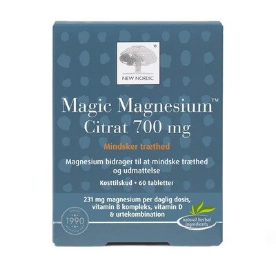 Магнію цитрат New Nordic Magic Magnesium Citrat таблетки по 700 мг №60