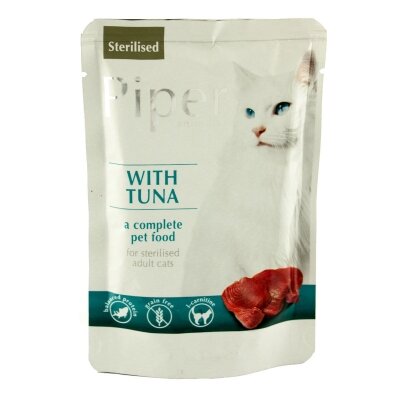 Консерва для стерилізованих кішок Dolina Noteci Piper cat Sterilised Tuna з тунцем, 100 г