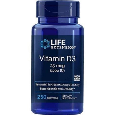 Вітамін D3 Life Extension Vitamin D3 1000, 250 гелевих капсул