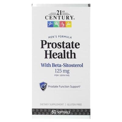Здоров'я простати 21st Century Prostate Health with Beta-Sitosterol 125 мг, 60 гелевих капсул