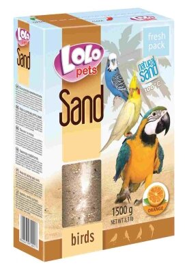 Пісок для птахів Lolo Pets апельсиновий, 1,5 кг