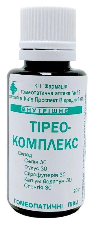 Комплекс Тірео-Комплекс гранули по 20 г у флак.