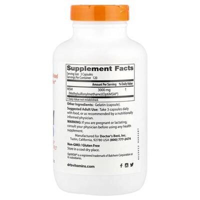 Метилсульфонілметан Doctor's Best MSM with OptiMSM, 360 капсул
