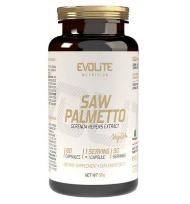 Со Пальметто Evolite Nutrition 450 мг Saw Palmetto, 90 веганських капсул