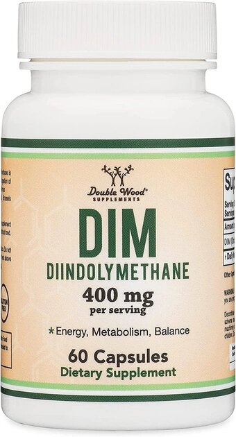 Дііндолілметан Double Wood - DIM (Diindolylmethane) 400 mg, 60 капсул