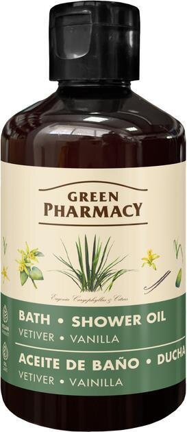 Олія для ванни та душу Green Pharmacy Ветівер і ваніль 250 мл