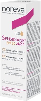 Крем для обличчя Noreva Sensidiane CC проти почервоніння з SPF 30, 40 мл