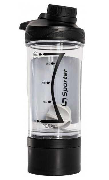 Шейкер Sporter Shaker 9022 чорний, 500 мл