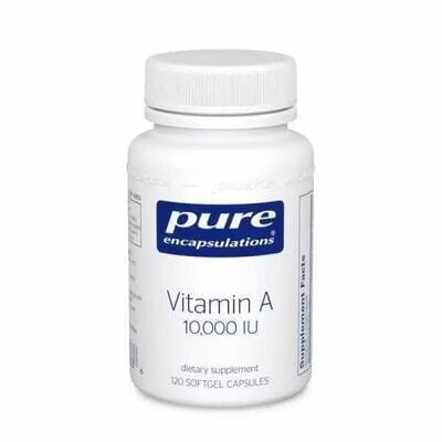 Вітамін A Pure Encapsulations Vitamin A 10000 IU, 120 капсул