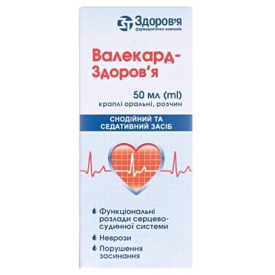 Валекард-Здоров'я краплі ор., р-н по 50 мл у флак. з проб.-крап.