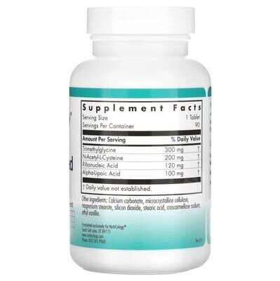 N-ацетил-L-цистеїн Nutricology NAC Enhanced, 90 таблеток