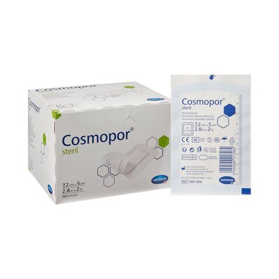 Пов'язка пластирна Cosmopor steril для закриття ран 7,2 см х 5 см стерильна, 1 штука