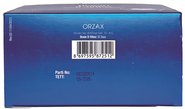 D-рибоза Orzax Ocean D-Ribose 5000 мг №30 у саше