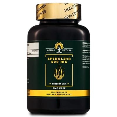Спіруліна Apnas Natural 500 мг капсули №100