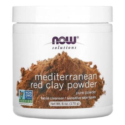 Глина червона середземноморська NOW Mediterranean Red Clay Powder, 170 г