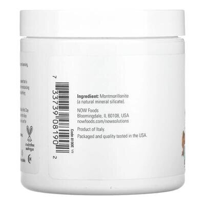 Глина червона середземноморська NOW Mediterranean Red Clay Powder, 170 г