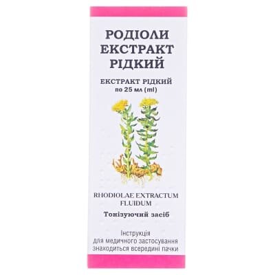 Родіола екстракт рід. по 25 мл у флак.