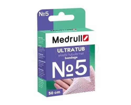 Бинт еластичний Medrull Ultratub №5 сітчастий трубчастий, розмір 3 см x 50 cм