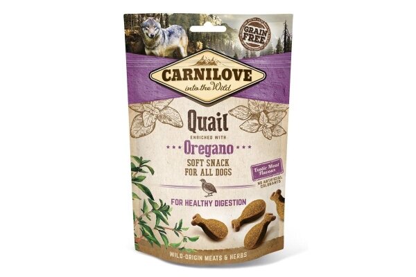 Ласощі для собак Carnilove Semi Moist з перепелом та орегано, 200 г