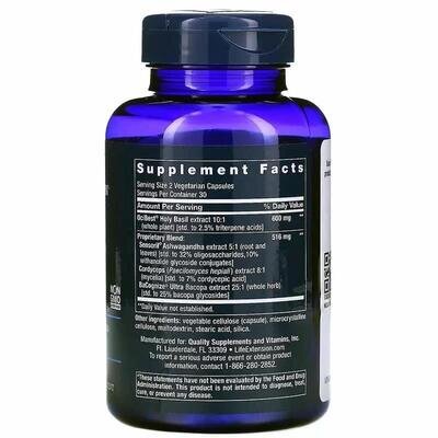 Підтримка наднирників Life Extension Adrenal Energy Formula веганські капсули №60