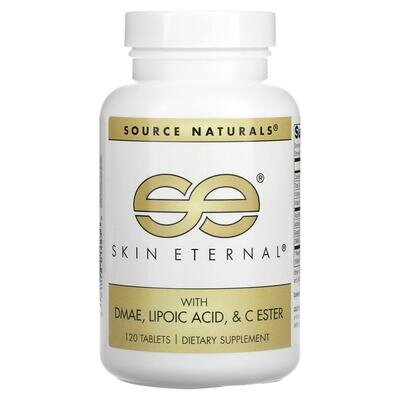 Здоров'я шкіри з DMAE + Альфа-ліпоєвою кислотою Source Naturals Skin Eternal, 120 таблеток