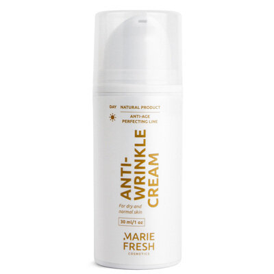 Крем для обличчя Marie Fresh денний проти зморшок з пептидами для зрілої сухої та нормальної шкіри, 30 мл